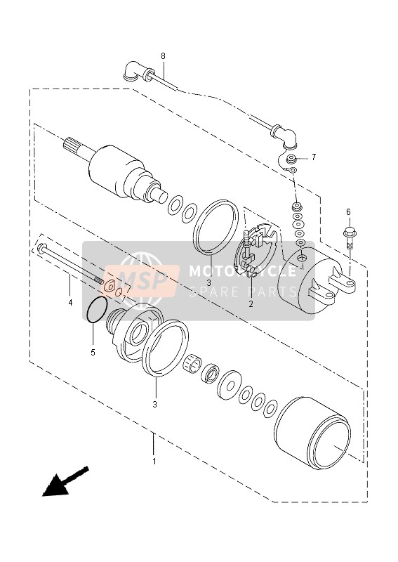 Yamaha VP250 2015 ANLASSER 4 für ein 2015 Yamaha VP250